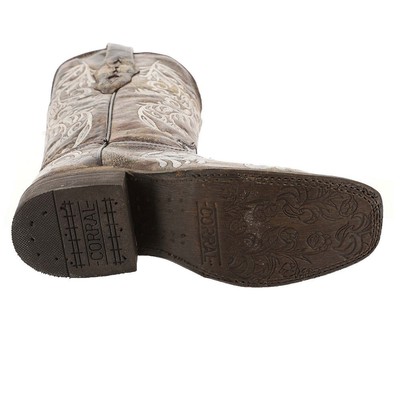 Pre-owned Corral Boots Corral A4063 Women's Boot In Brown/white