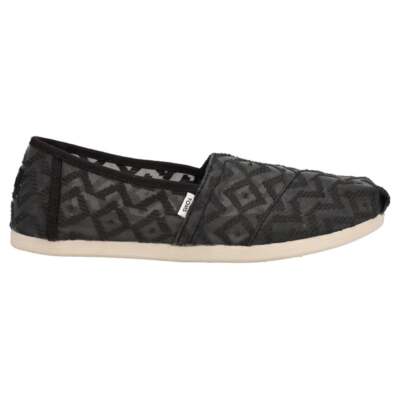 

TOMS Alpargata Женские черные туфли на плоской подошве в стиле кэжуал 10017805T, Черный, TOMS Alpargata Slip On