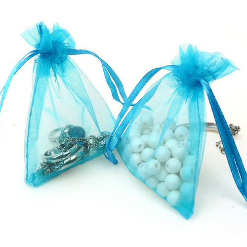 100/200pcs Organza Wedding Party Favor Gift Sheer Candy Bag Jewelry Pouches 3x4"
