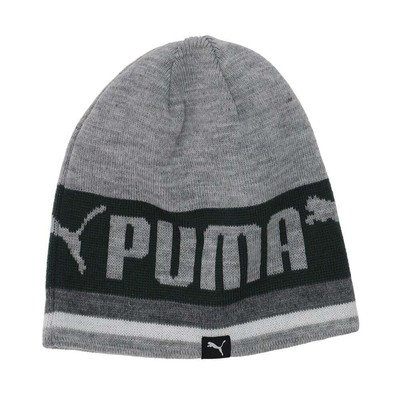 

Puma Evolve Reversible Beanie Mens Size  Casual Travel 858396-02, Grey, Puma Evolve Reversible Beanie