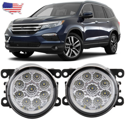 For Honda Pilot 2016 2017 2018 Driver & Passenger Bumper Fog Light Driving Lamp