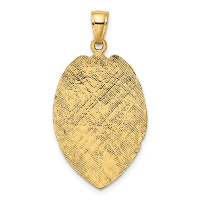 Pre-owned Superdealsforeverything Real 14kt Yellow Gold Large Badge Pendant