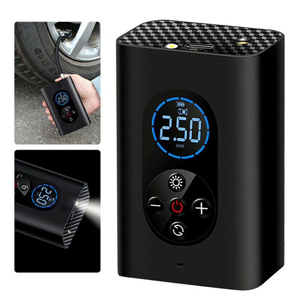 Rechargeable Car Tire Air Inflator Portable Tyre Electric Pump Cordless