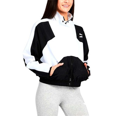 

Puma Tfs Woven Full Zip Track Jacket Женские черные пальто Куртки Верхняя одежда 596291, Черный, Puma Tfs Woven Full Zip Track Jacket