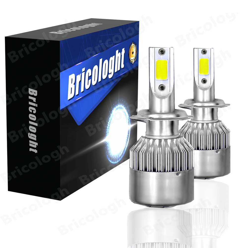 Bricologht H7 LED Headlight Bulb Super Bright Kit High Low