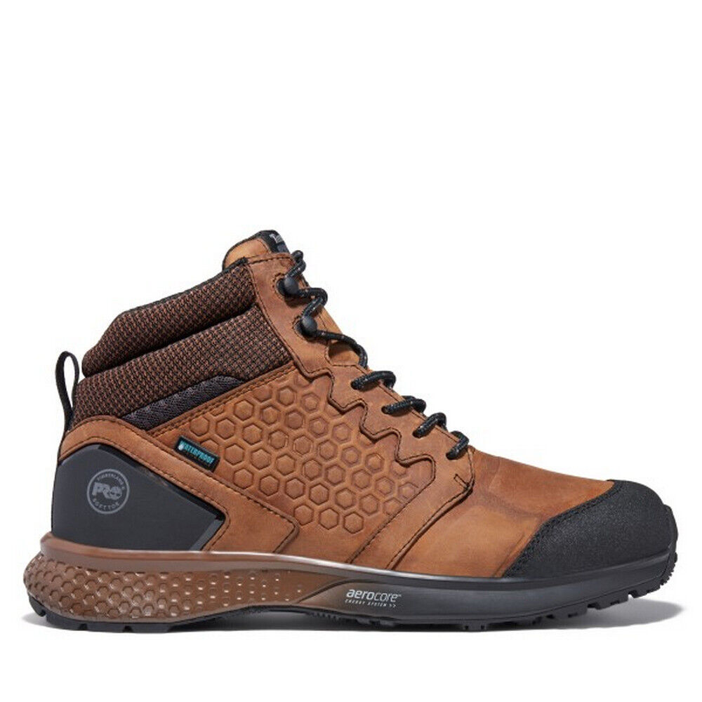 

Timberland Pro REAXION Mens Brown TB0A27BG-214 Непромокаемые ботинки с мягким носком, Коричневый, Reaxion