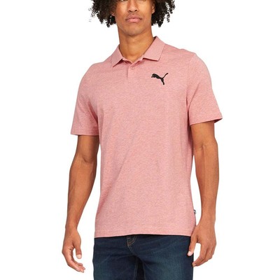 

Рубашка поло мужская розовая повседневная Puma Essentials Heather Short Sleeve 588511-24, Розовый, Puma Essentials Heather Short Sleeve Polo Shirt