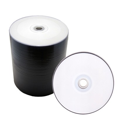 500 White Inkjet Hub Printable DVD-R 16x Blank Disc Video Wholesale Bulk
