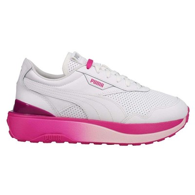 Puma Cruise Rider Perforated Platform Женские белые кроссовки Повседневная обувь 381402