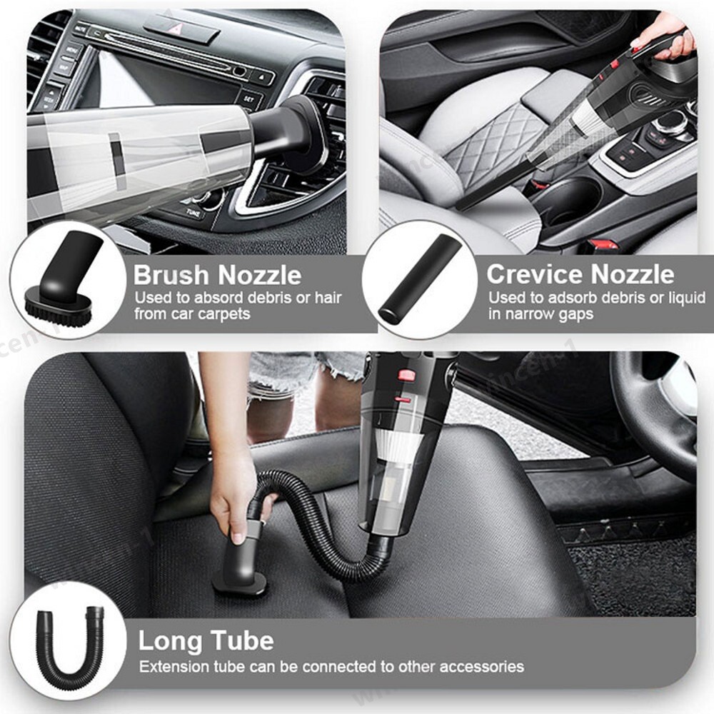 Powerful Car Vacuum Cleaner, Portable Wet&Dry Handheld strong Suction Car Vacuum