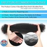 Afro Kinkys Bulk Human Hair 16 Inch Afro Kinky-Curly Human Hair Bulk for Twist Dreadlock Extensions Locs Repair Soft 4C Curly for Braids 4 Bundles 70 Gram Natural Color#