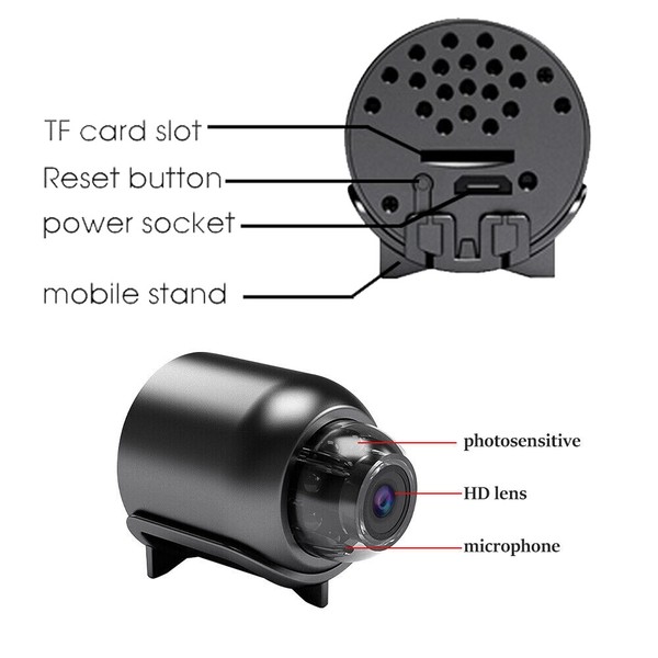 Mini Camera WiFi HD 1080P Hidden IP Night Vision Camcorder Home Security Cam - Image 13