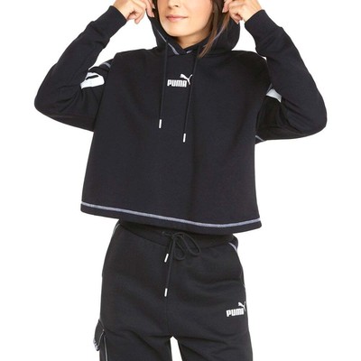 

Puma Power Pullover Hoodie Womens Black Casual Athletic Outerwear 846885-01, Черный, Puma Power Pullover Hoodie