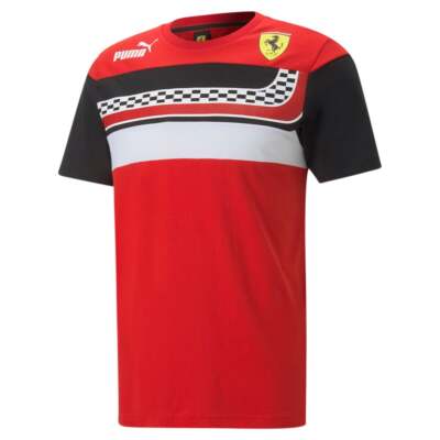 

Мужская красная футболка Puma Sf Race Sds Graphic с круглым вырезом и короткими рукавами 53582202, Красный, Puma Sf Race Sds Graphic Crew Neck Short Sleeve