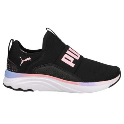 

Puma Softride Sophia Prismatic Slip On Молодежные девушки Коричневые кроссовки Повседневная обувь, Коричневый, Puma Softride Sophia Prismatic Slip On Youth