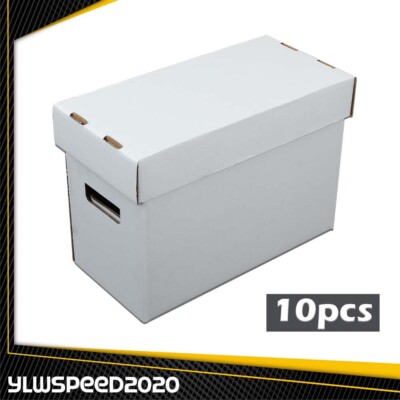 10PCS Comic Books Storage Boxes Short Holds 150-175 Stackable Durable Archive