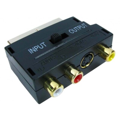 RGB-SCART-ADAPTER-TO-RCA-DM500-A-V-DREAMBOX-DM100-DM-500-100  RGB-SCART S-VIDEO