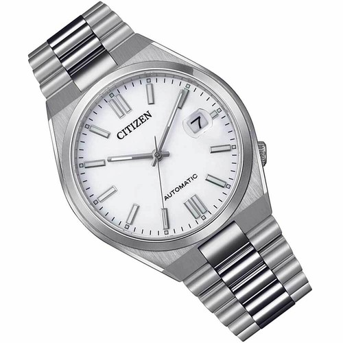 Pre-owned Citizen Nj0150-81a Automatic White Dial Stainless Steel Tsuyosa Sapphire