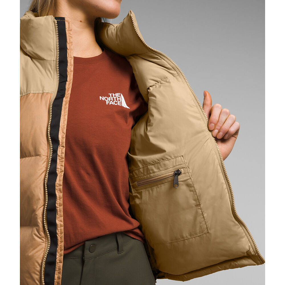 Pre-owned The North Face Women's 1996 Retro Nuptse 700-down Jacket - Almond Butter - In Beige