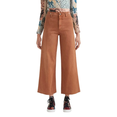 Pre-owned Desigual Women's Jeans Brown 319446