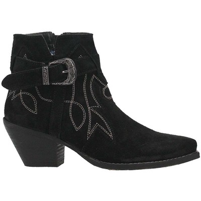 Женские черные повседневные ботинки Dingo Easy Does It Snip Toe Cowboy Boots DI759-001