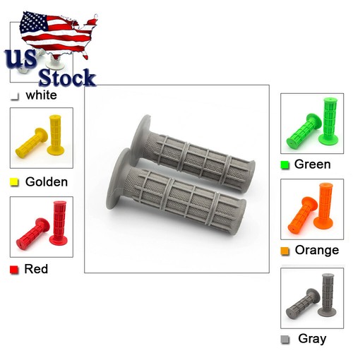 1xPair Rubber 7/8" Motorcycle Handle bar Hand Grip ATV Dirt pit Bike US Stock