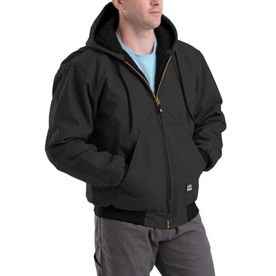 

BERNE Heritage Duck Hooded Full Zip Jacket Mens Size  Casual Athletic Outerw, Черный, BERNE Heritage Duck Hooded Full Zip Jacket
