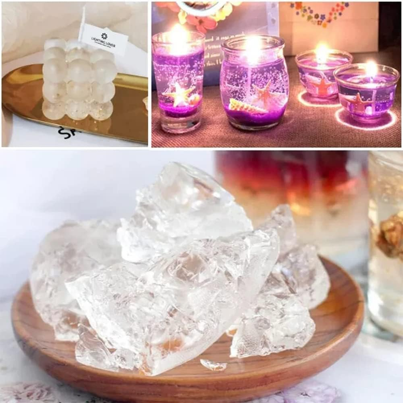 Premium Transparent Jelly Wax DIY Candle Making Gel Wax Handmade Material Crysta