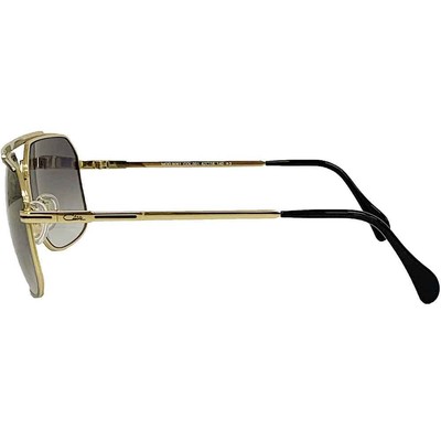Pre-owned Cazal Sunglasses  9081 001 62 16 140 Black Gold Grey Gradient Lens 100% Authentic
