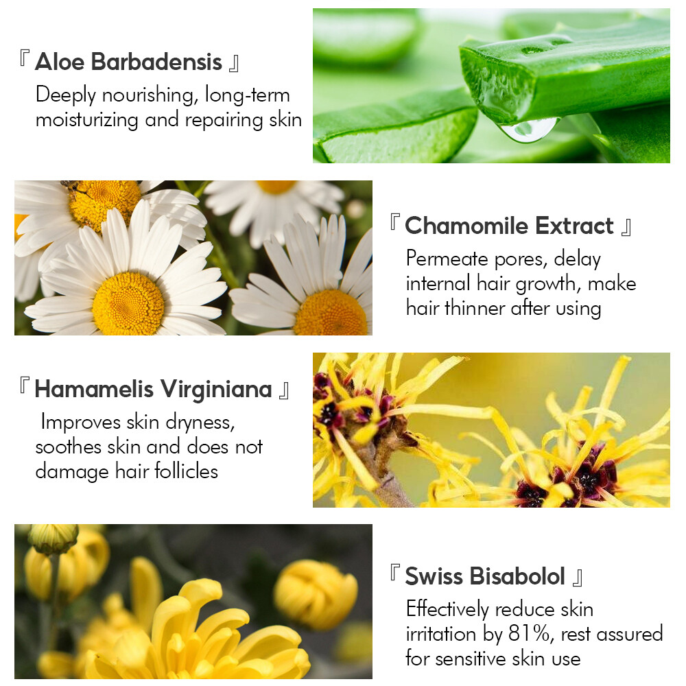 Permanent Hair Removal Spray Natural Painless Stop Hair Growth Inhibitor Remover