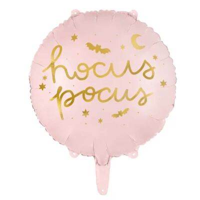 Halloween Foil Balloon Hocus Pocus 45 cm Pink | Spooky Party Decoration