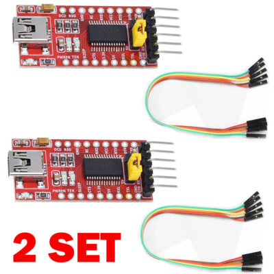 2/4 Sets FT232 FT232RL FTDI USB 3.3V 5.5V to TTL Serial Adapter Module Mini USB