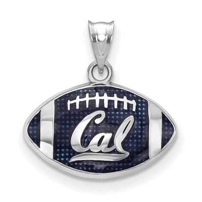Sterling Silver LogoArt University of California Berkeley Football Pendant