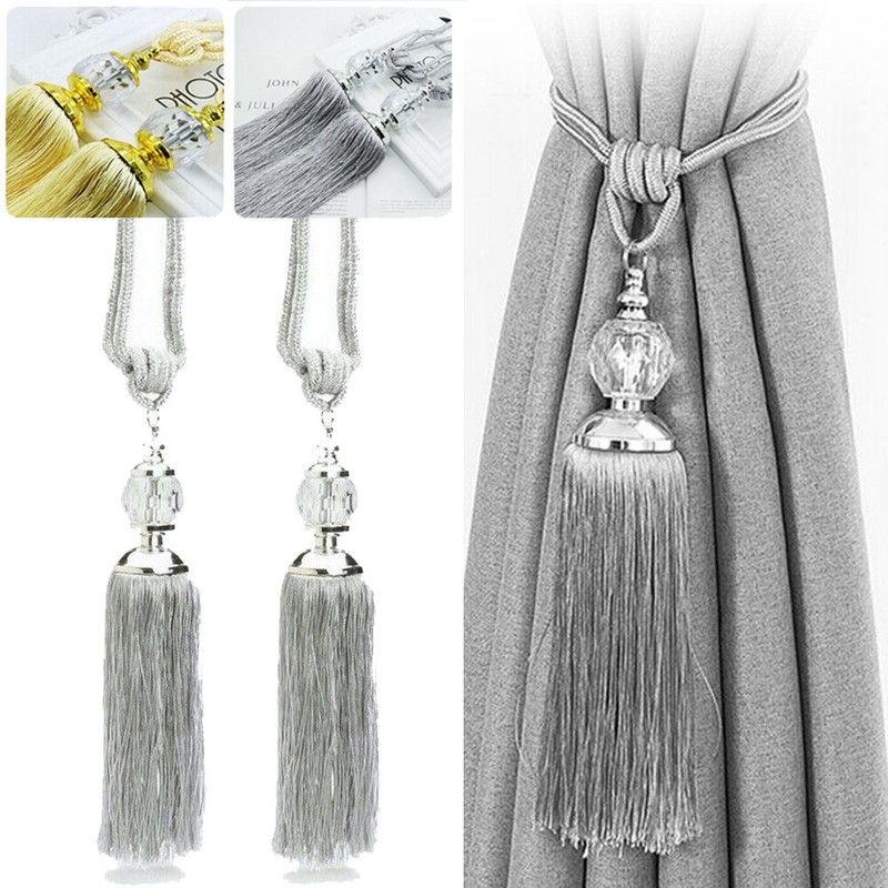 Uk Curtain Holdbacks Rope Tie Backs Tassel Tieback Beaded Ball