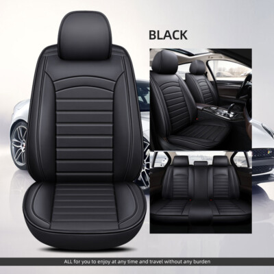 For Mercedes-Benz Car Seat Cover 5-Seat Front & Rear Full Set PU Leather Cushion