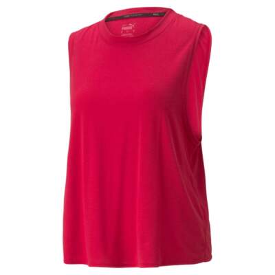 

Майка Puma Forever Luxe Muscle с круглым вырезом, женская, размер  520938-33, Красный