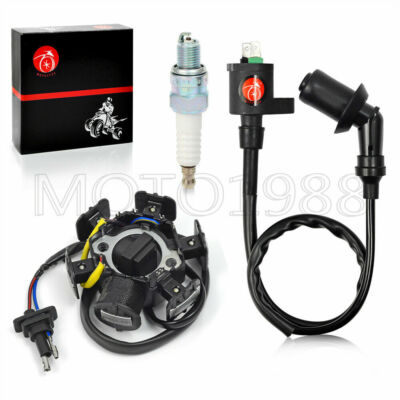 Stator Ignition Coil And Spark Plug For Honda CRF50F 2004-2021 CRF70F 2004-2012