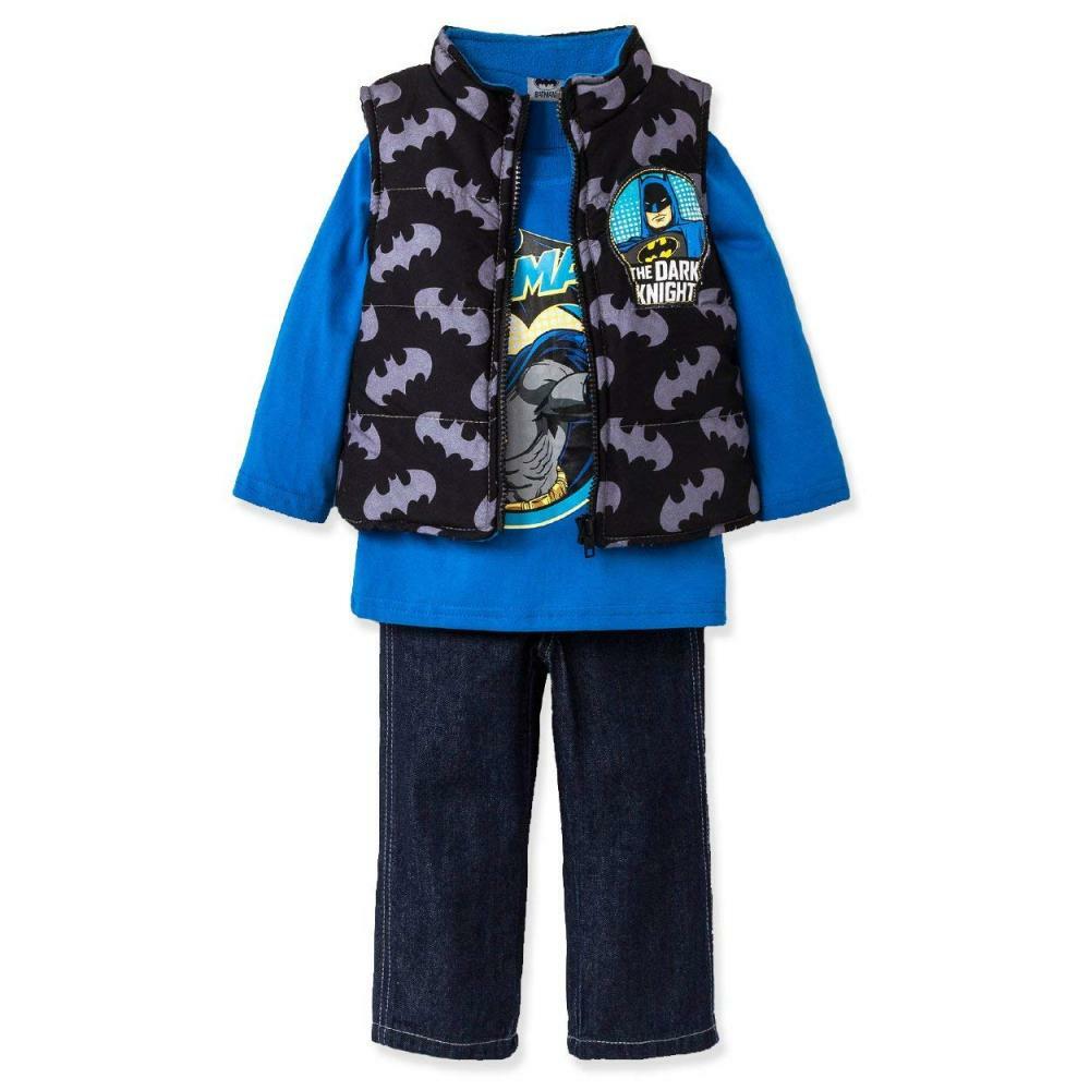 Toddler Batman Black Denim Vest