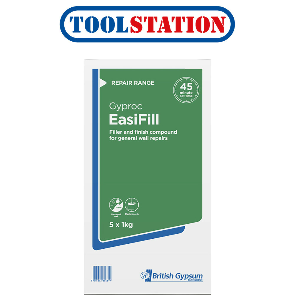  Gyproc  Easifill Filler  5 x 1kg 5015892856319 eBay