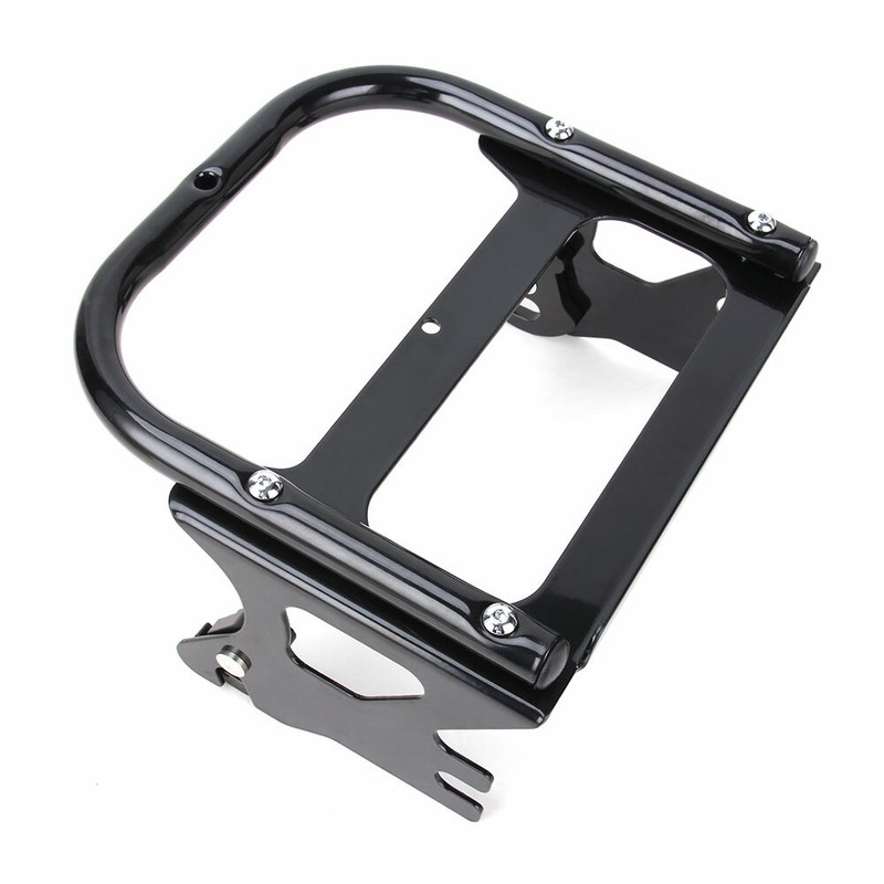 Detachable Twoup Tour Pak Pack Mounting Bracket Rack Trunk For Harley