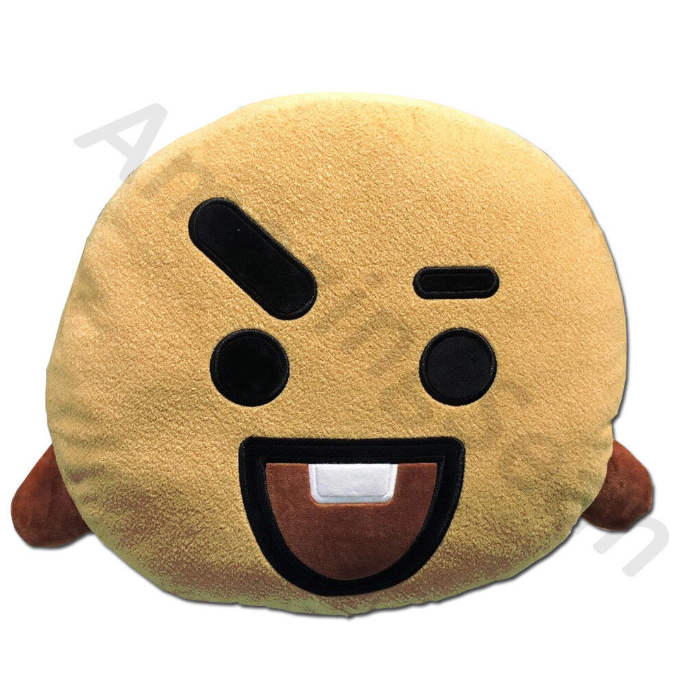 OFFICIAL BT21 CUSHION SMILE, BTS MANG CHIMMY TATA COOKY AUTHENTIC BT21 PILLOW