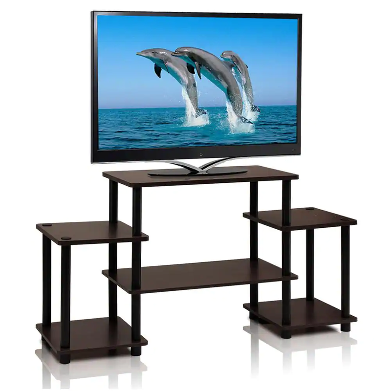 42 inch TV Stand Small with Open Storage fits up to 37 inch Screen Light Duty