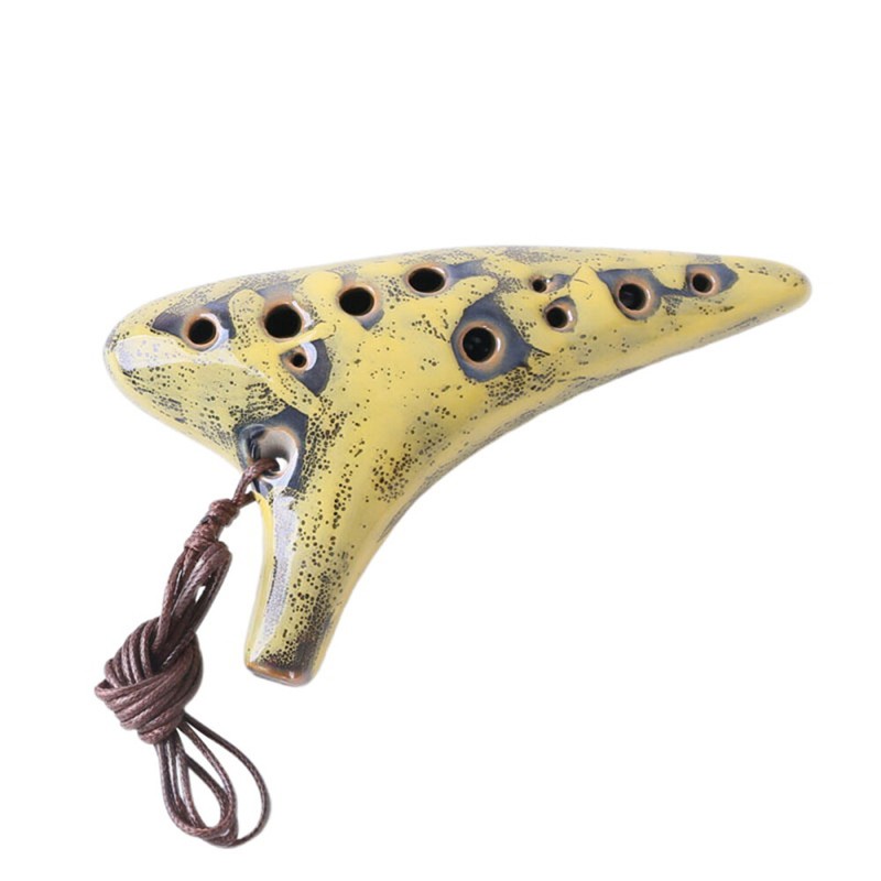 1Pc Ocarina 12 Holes Exquisites langlebiges tragbares Musikinstrument für