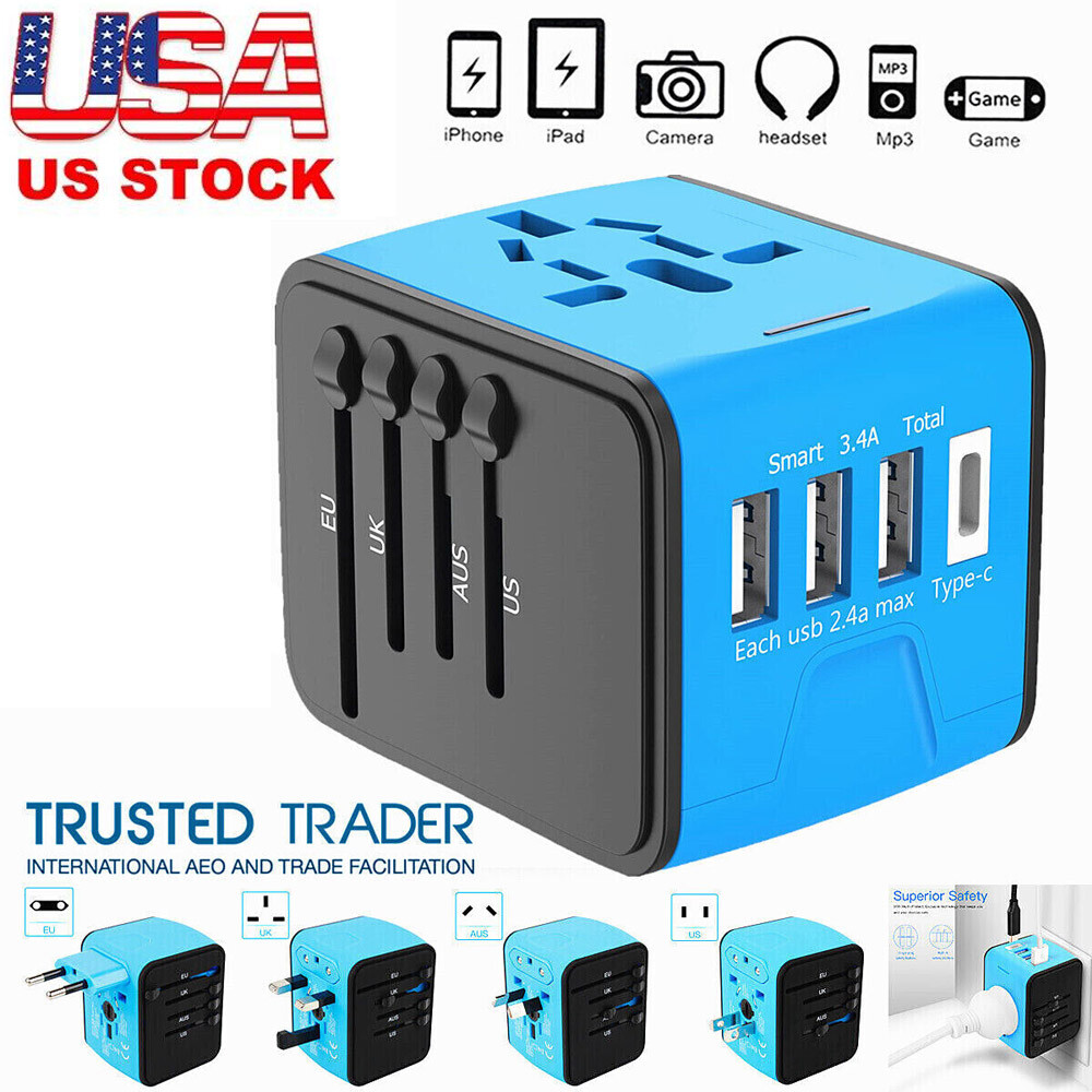 Universal Power Adaptor European Plug All In One