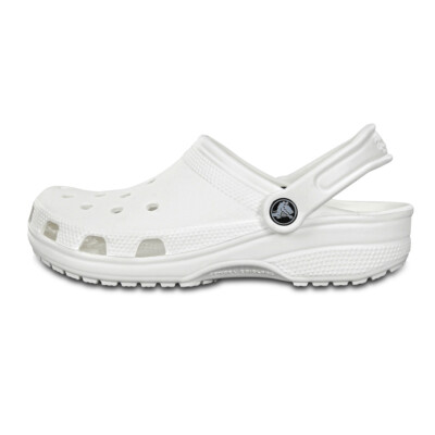 Black/White Cozy Crocs Classic Clog - Ultra-Light Slip-On Shoes, Unisex