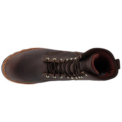 CHIPPEWA CHIPPEWA PALADIN 8 INCH WATERPROOF STEEL TOE WORK MENS BROWN WORK SAFETY SHOES