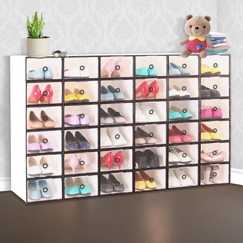 5er Schuhbox Schuhkarton Schuhaufbewahrung Organizer Sortierbox Boxen MK Toll