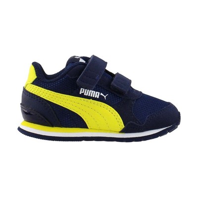 

Puma St Runner V2 Mesh Slip On Kids Boys Размер 10 M Кроссовки Повседневная обувь 367137, Синий, Puma St Runner V2 Mesh Slip On Kids