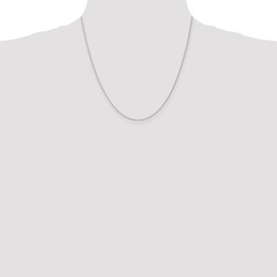 Pre-owned Superdealsforeverything Real 14kt White Gold 1mm Parisian Wheat Chain; 20 Inch; Lobster Clasp