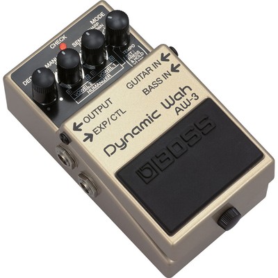 BOSS AW-3 Dynamic Wah Tempo Control Expression Guitar Bass FX Stompbox Pedal